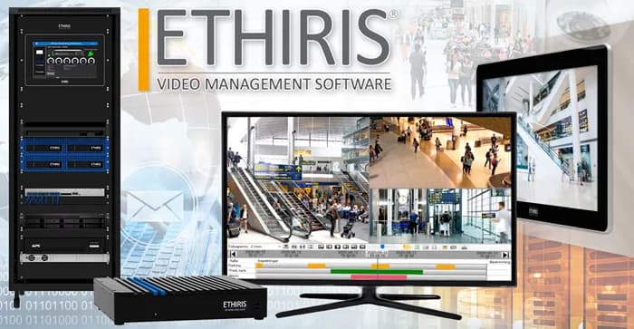 Ethiris VMS 영상 관리 화면